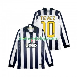 Camisola Juventus TEVEZ 10 2014 2015 Retro Homem Equipamento Primeiro Manga Comprida